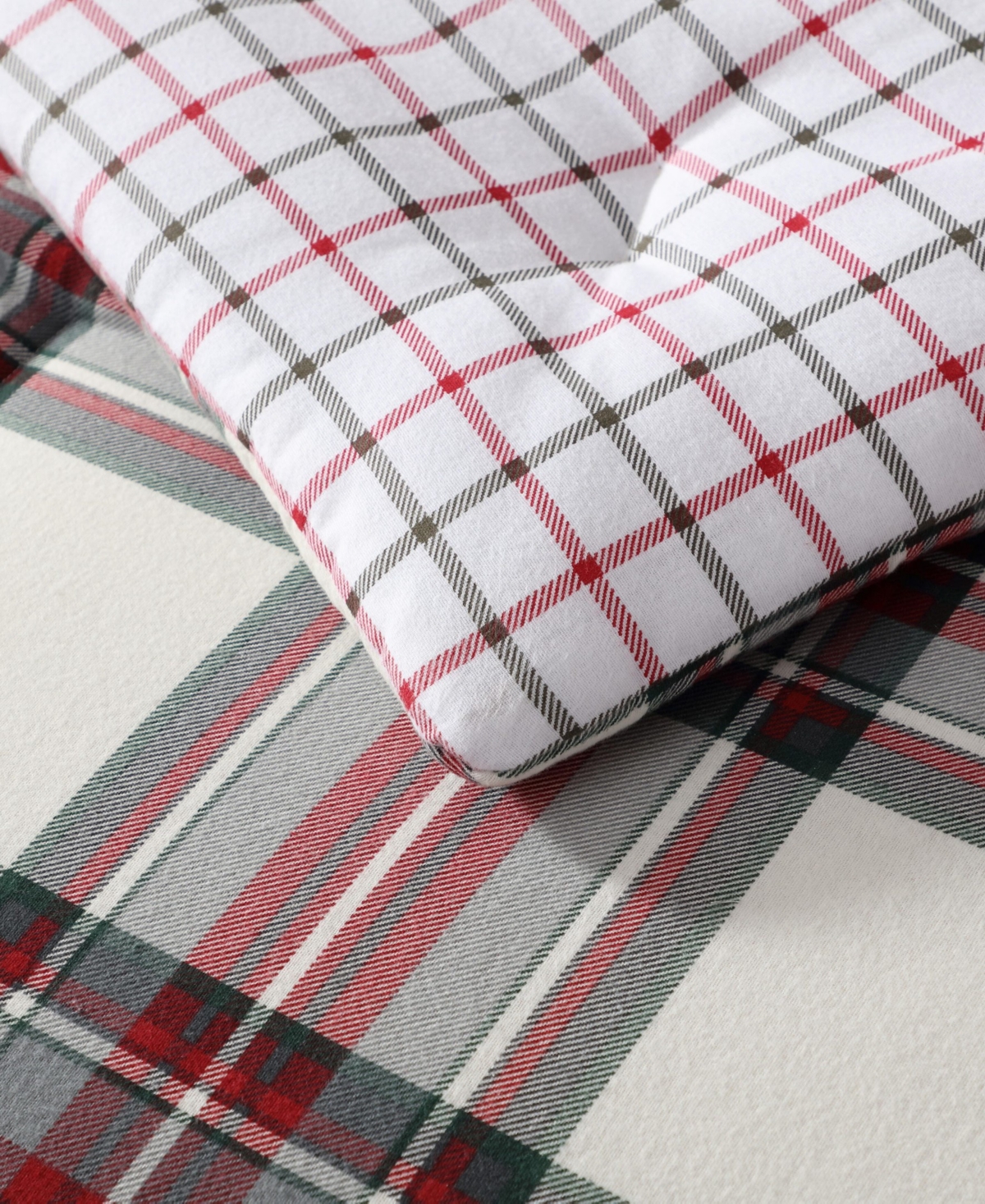 Eddie Bauer Serenity Plaid Printed Flannel 2-pc. Comforter Set, Twin In Red