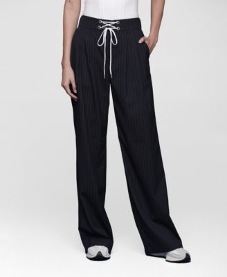 Women's Lace Up Wide Leg Trousers