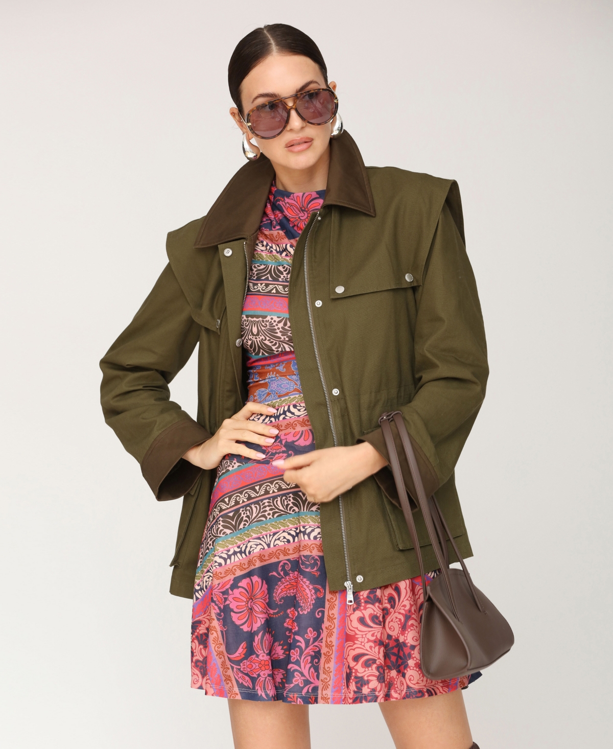 Avec Les Filles Women's Utility Cape Anorak