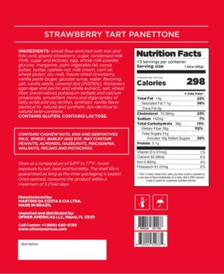 Strawberry Tart Panettone, 35.27 oz	