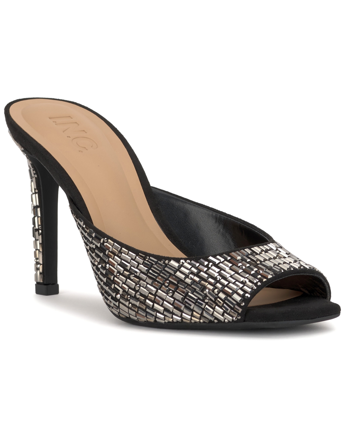Inc International Concepts Women's Ramani Slide Dress Sandals, Macy's Exclusive In Black