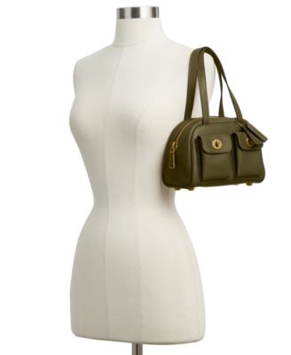 Originals Twin Turnlock Small Waxed Leather Shoulder Bag 20