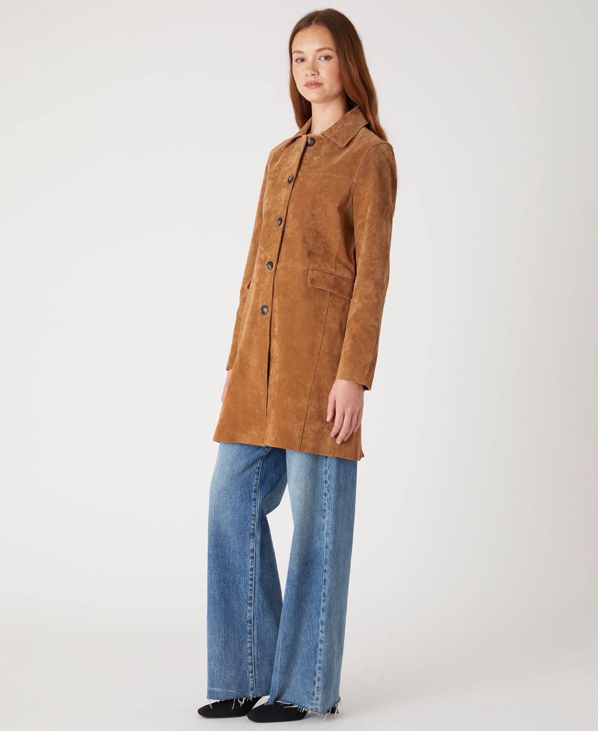 Blanknyc Women's Collared Trench Coat In Brown