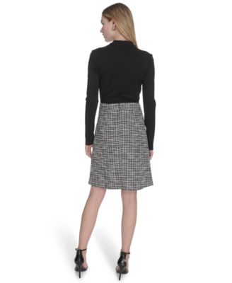 Petite Mock Neck Dress