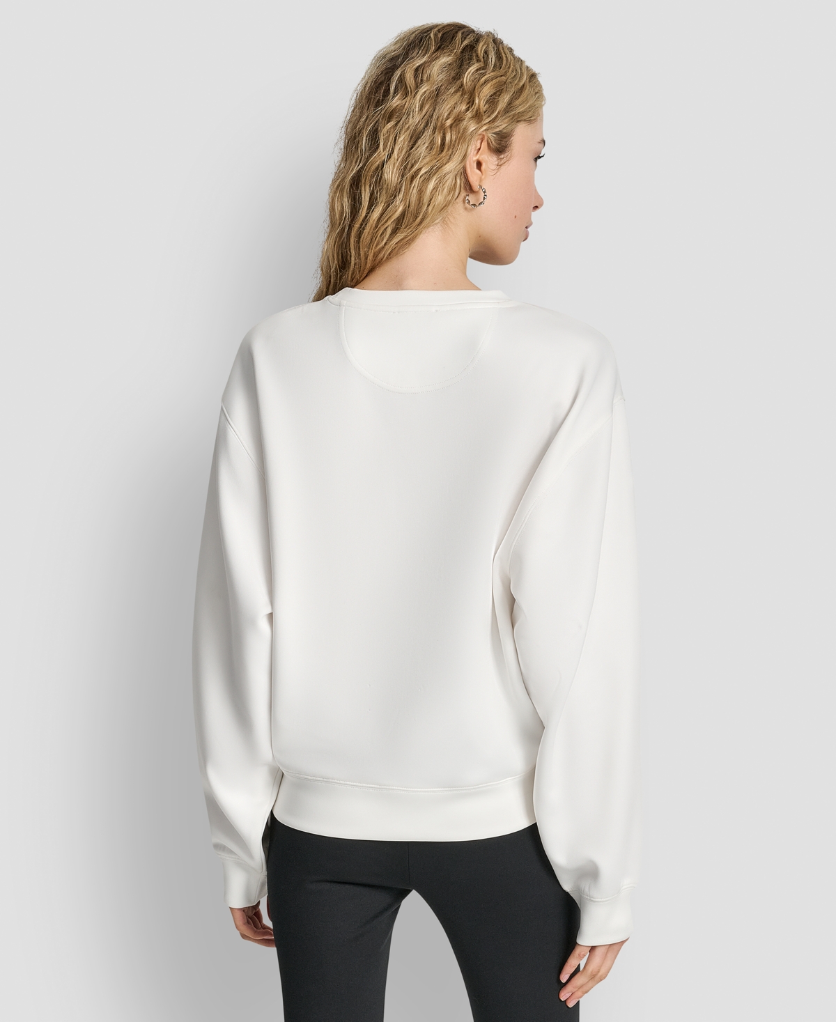 Dkny Women's Crossing Times Square Print Sweatshirt In White