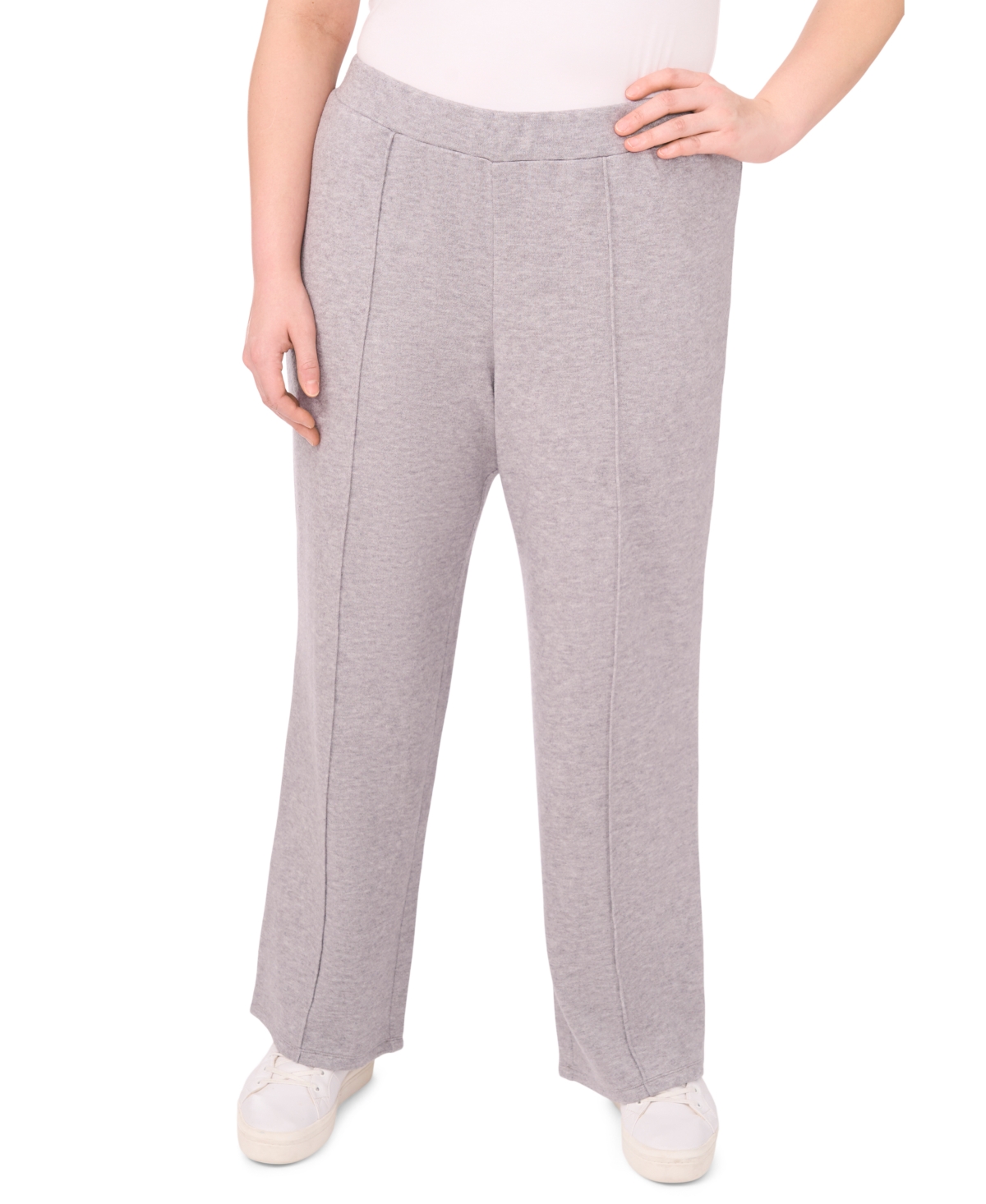 Vince Camuto Plus Center-Front Pleated Pants