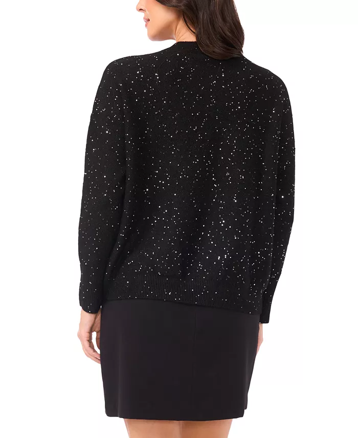 Women's Crewneck Sequin Long-Sleeve Sweater - thumbnail 2