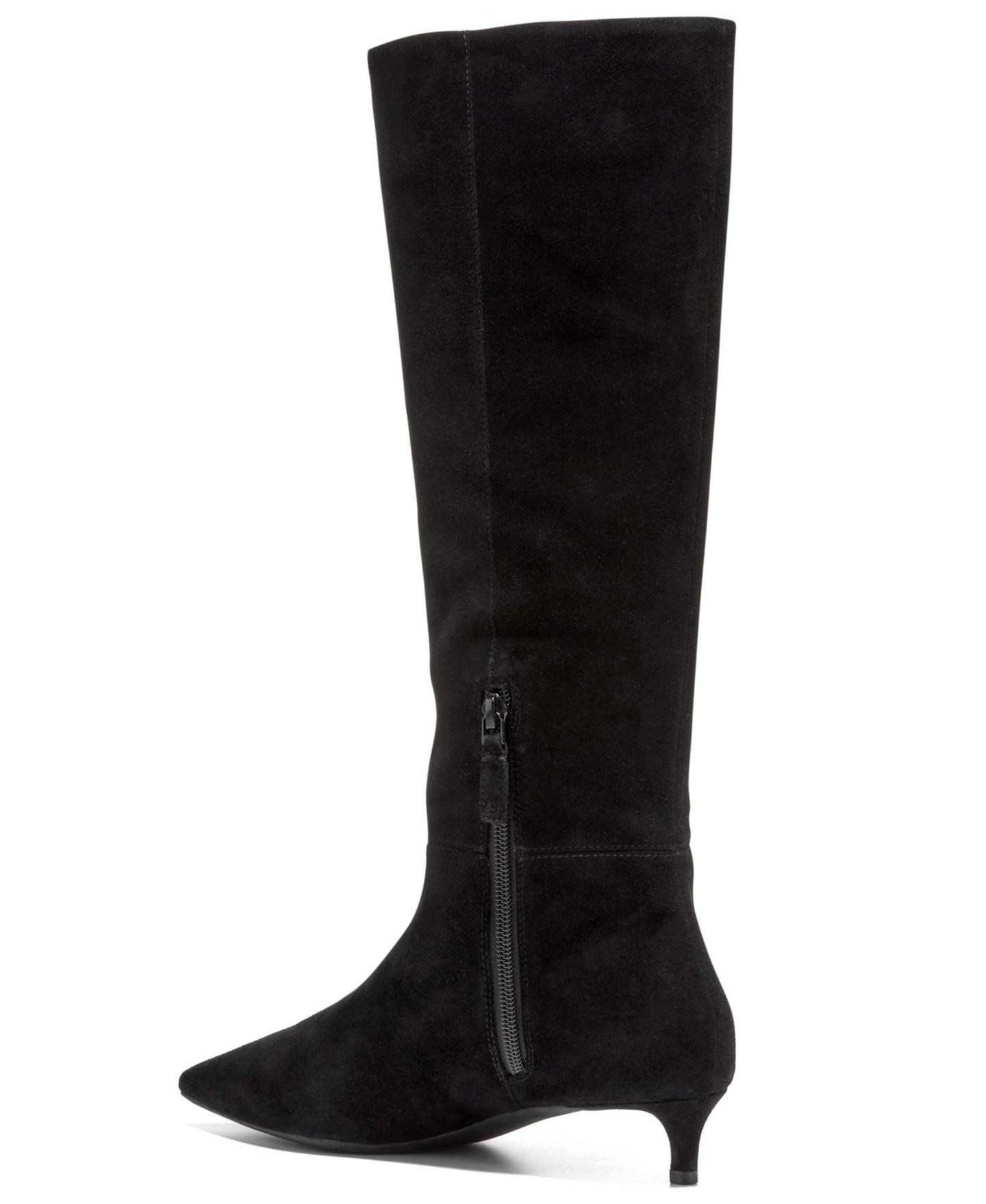 Женские ботинки Cole Haan Go-To-Janece Pointed Toe Dress Boots, цвет: Чёрный замшевый — фото 3