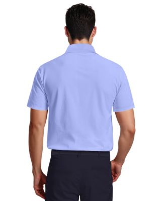 Men's Airflux Solid Mesh Short Sleeve Golf Polo Shirt