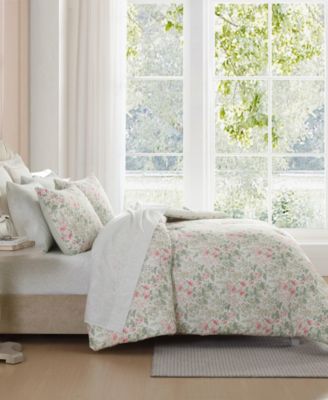 Arden Floral Washed Microfiber 7-Pc. Comforter Set, Full/Queen