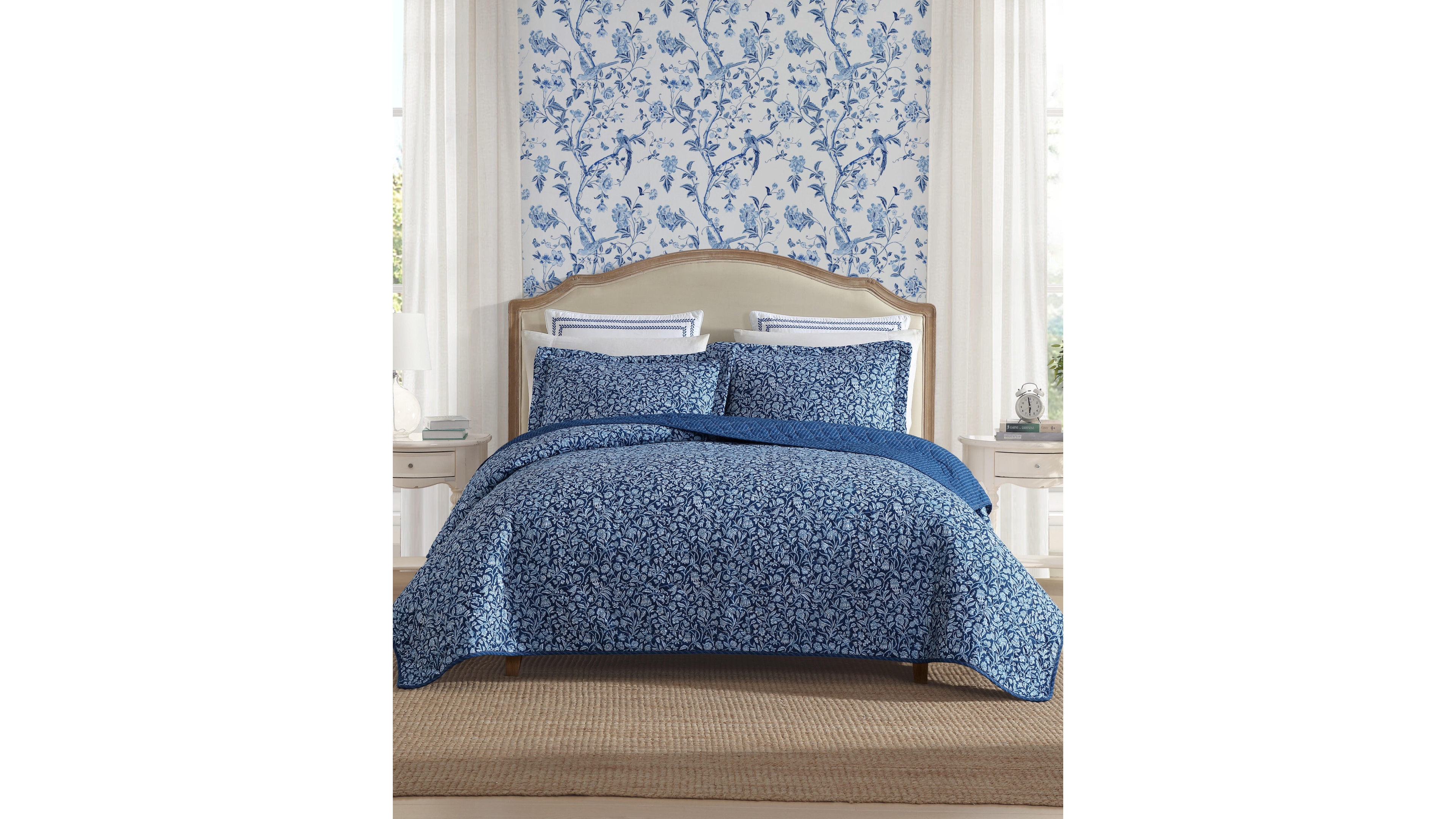 Laura Ashley Elaina Cotton 2-Pc. Quilt Set, Twin