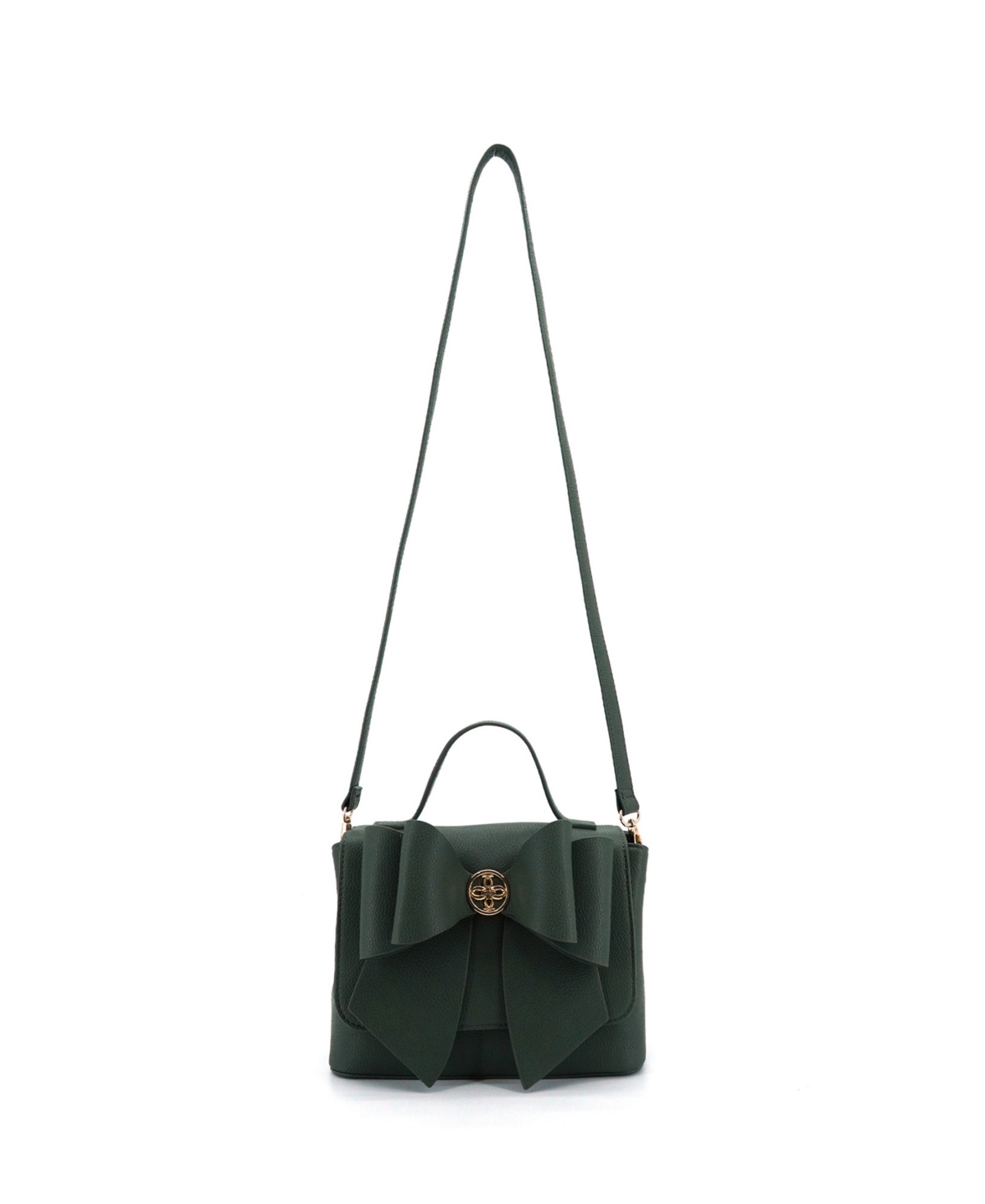Like Dreams Double Bow Magnetic Crossbody Bag In Green