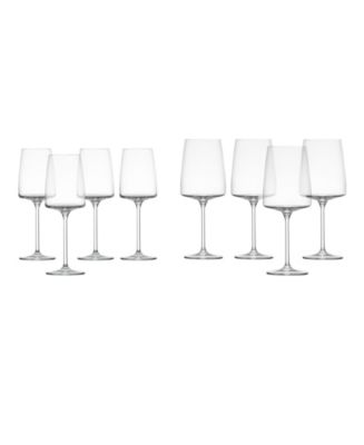 Zwiesel Glas Sensa Red & White Wine Glasses, Set of 8 - Macy's