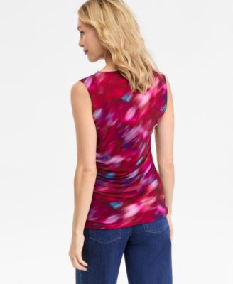 Women's Printed Sleeveless Tank Top, Macy's Exclusive