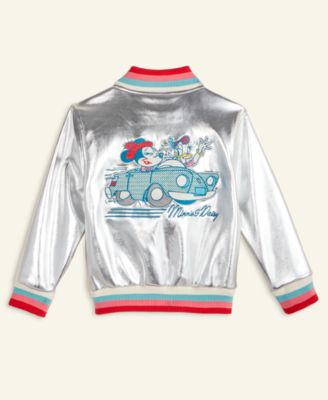 Girls 2T-6X Minnie Mouse & Daisy Duck Faux Leather Jacket, Macy's Exclusive
