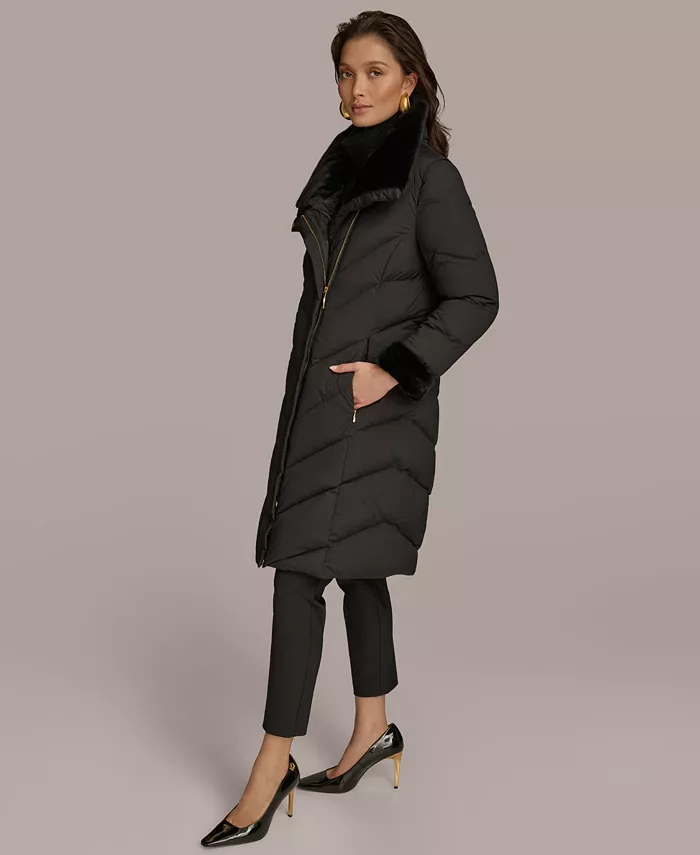 Women's Stretch Zip Closure Coat - thumbnail 3