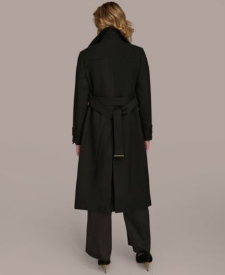 Women's Belted Notched-Collar Trench Coat