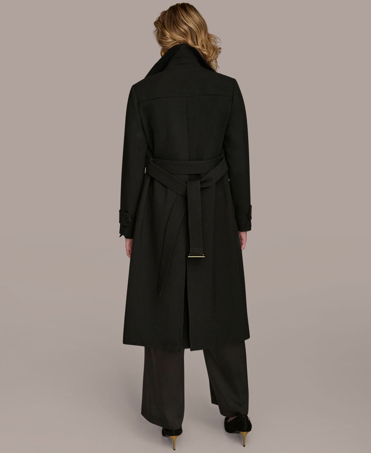 Donna Karan New York Women's Belted Notched-Collar Trench Coat