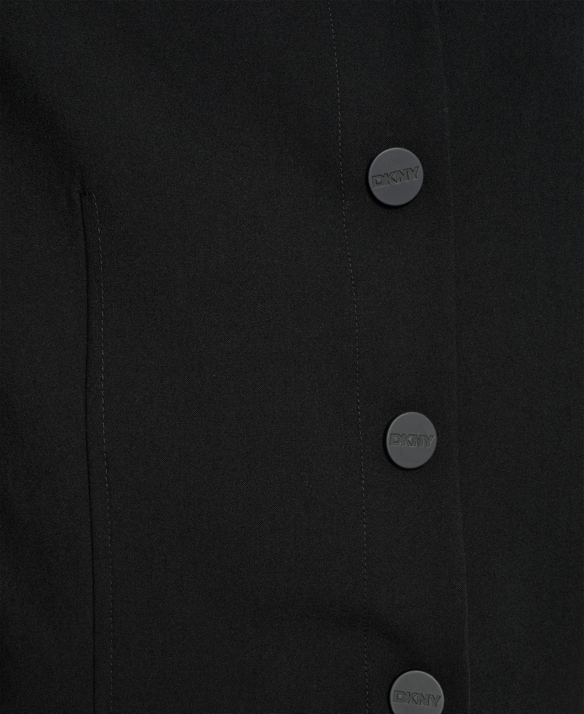 Dkny Women's Mandarin Collar Button Front Cropped Jacket