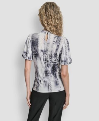 Women's Bell Sleeve Printed Top