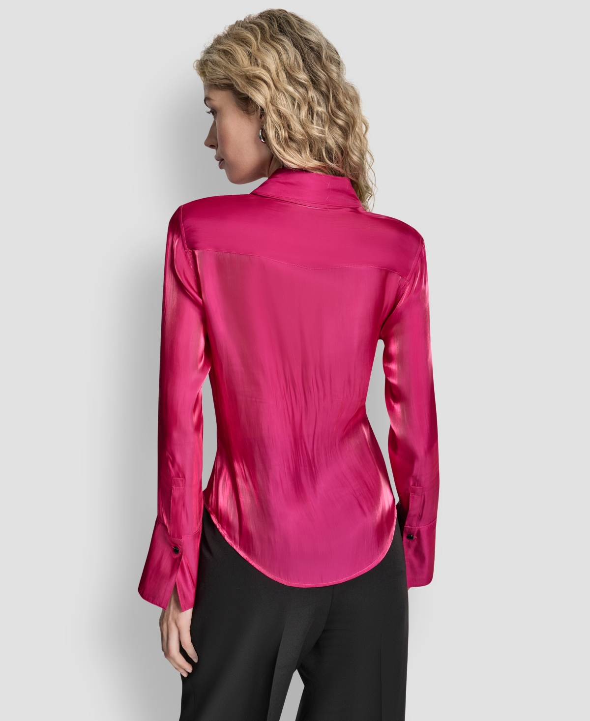 Dkny Women's Printed Long Sleeve Top