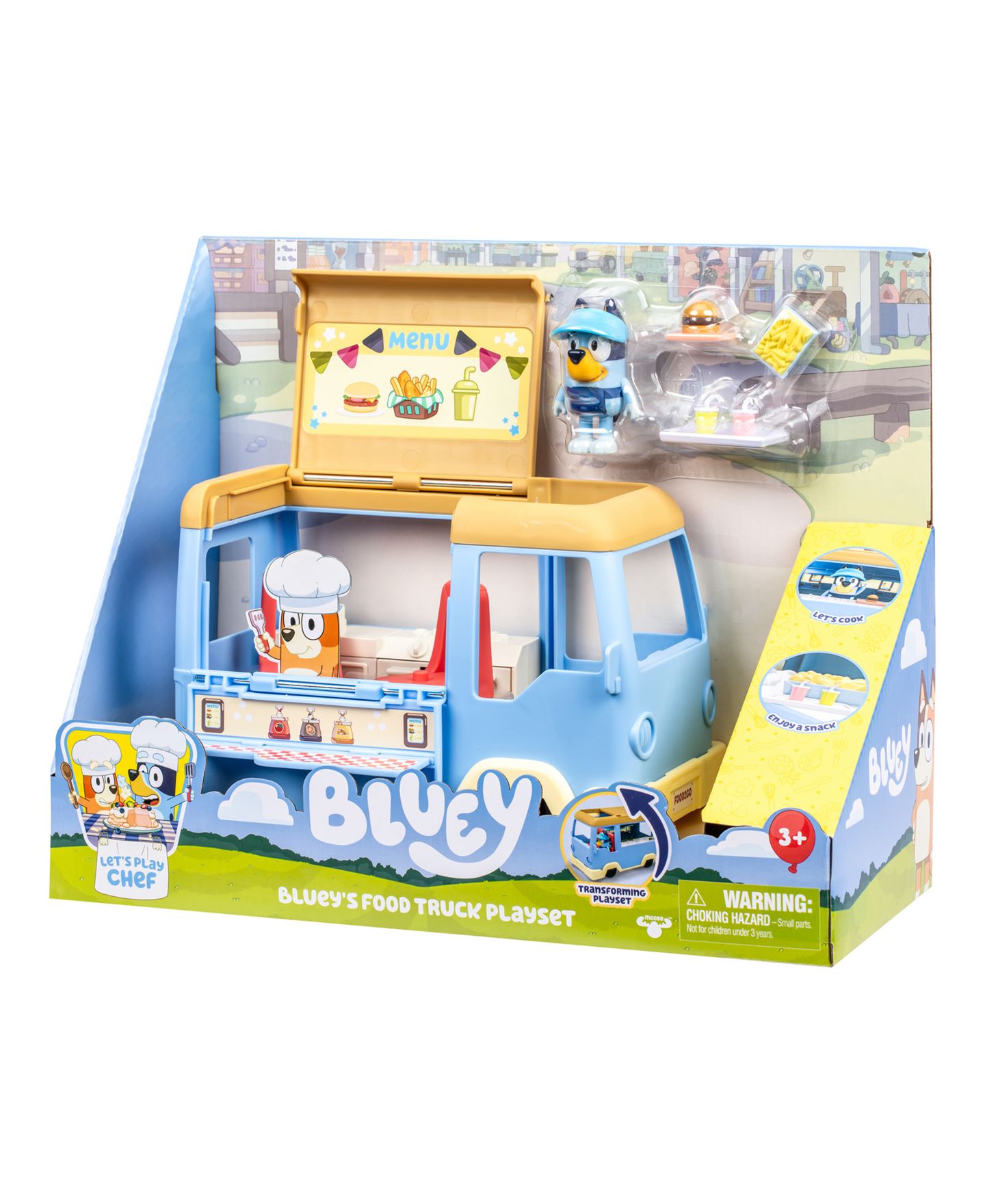 Детский игровой набор Bluey Food Truck Transforming 7-Piece Playset, Ages 3+ — фото 2