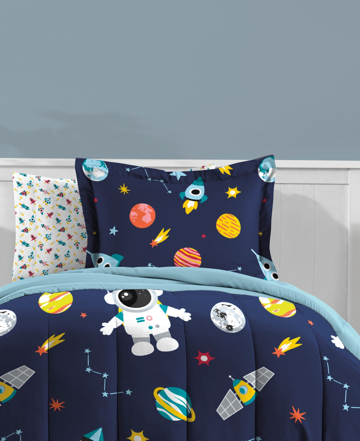 Dream Factory Space Galaxy 7-pc. Comforter Set, Full In Blue