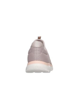 Women's Slip-ins; Summits Summer Blush Sneakers Wide Walking Sneakers from Finish Line