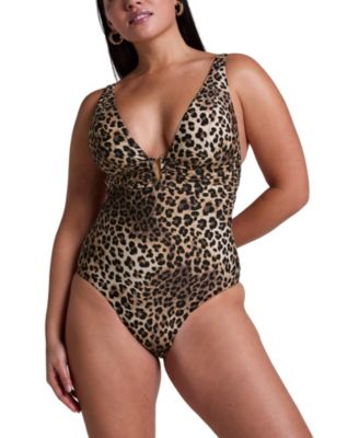 Hunkemoller Women's Luxe Animalia Shaping Bathingsuit