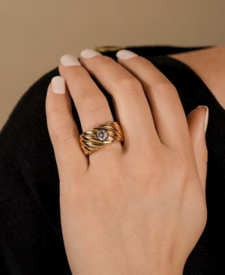 Blythe Woven Cubic Zirconia Ring