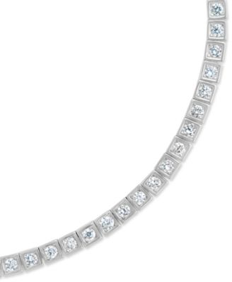 Christina Square Cubic Zirconia Tennis Bracelet