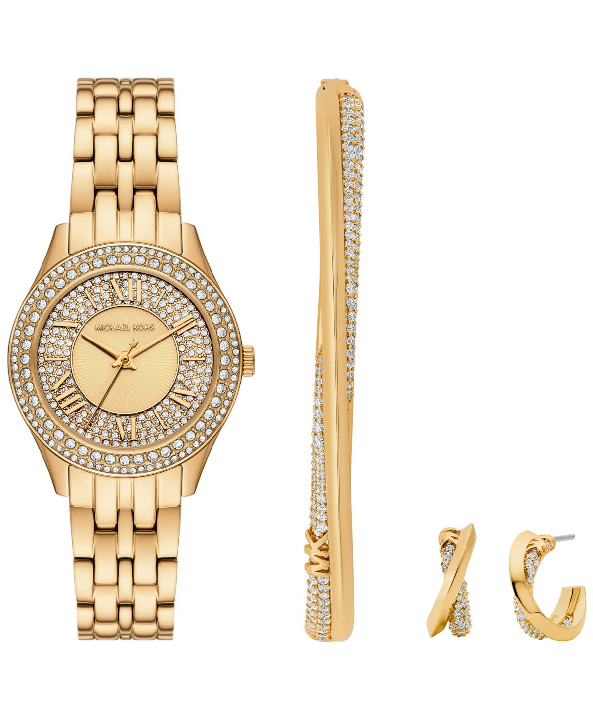 Женские золотые часы Harlowe с тремя стрелками из нержавеющей стали, 33 мм