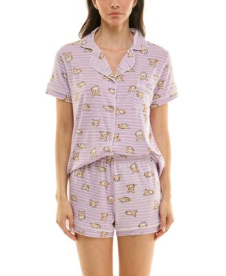 Women's Printed Top and Shorts Set