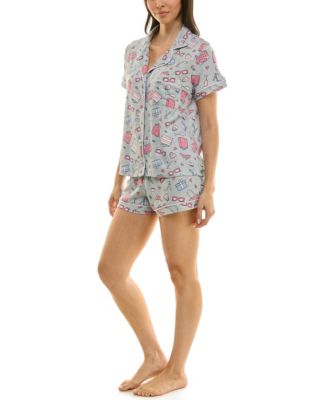 Women's Printed Top and Shorts Set
