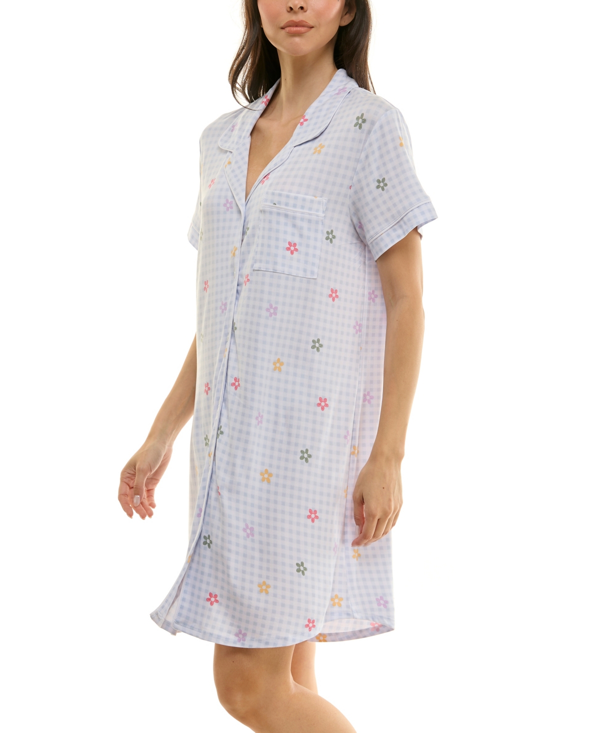 Derek Heart Women's Printed Sleepshirt In Blue