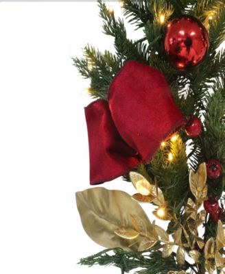 Puleo 10" Pre-Lit Battery-Operated Adorned Garland