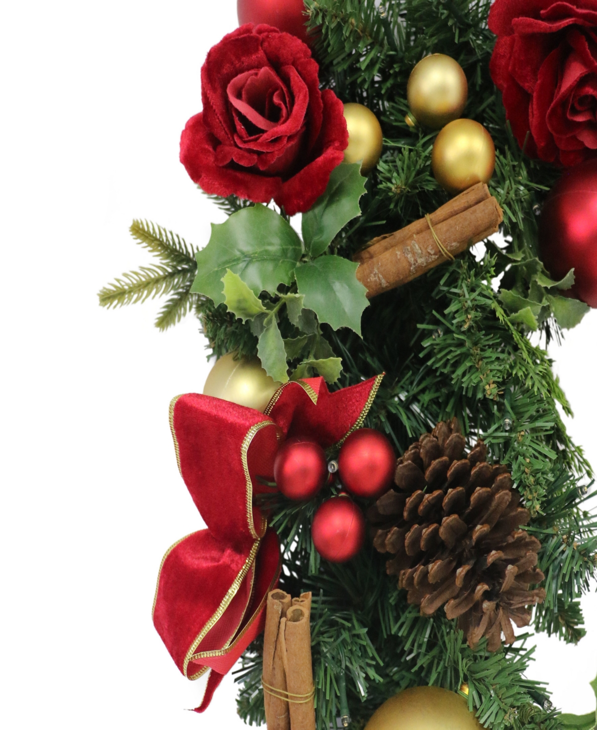 Puleo 10" Pre-Lit Artificial Adorned Battery-Operated Garland