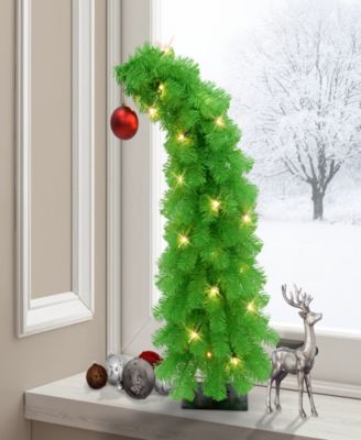 Puleo 3' Pre-Lit Artificial Whimsical Christmas Tree