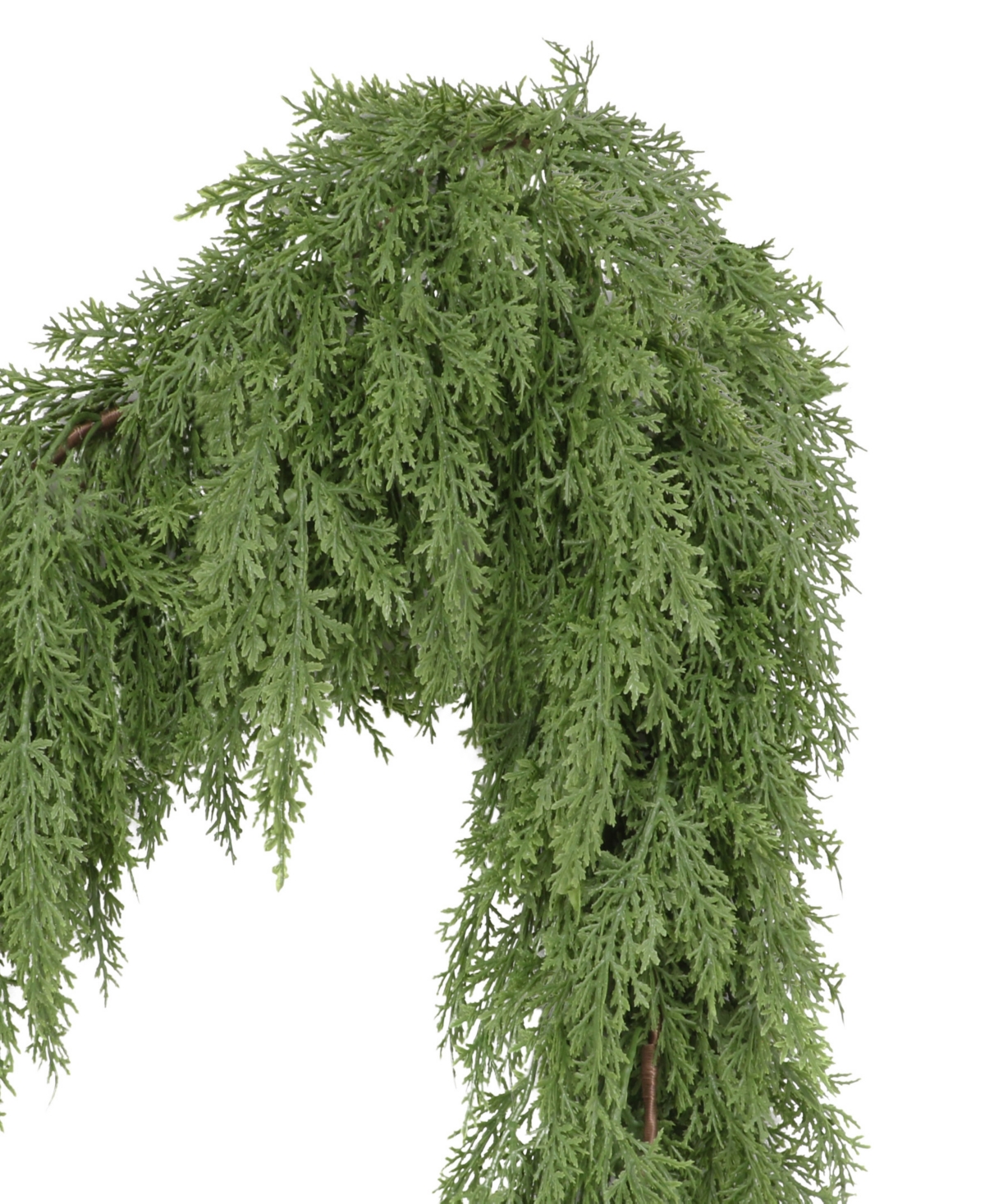 Puleo 20' X 10" Soft Artificial Christmas Garland In Green
