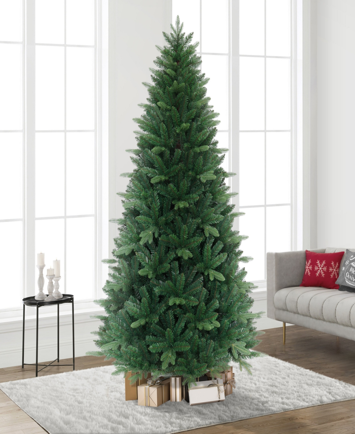 Puleo 7.5' Oregon Spruce Artificial Christmas Tree In Green