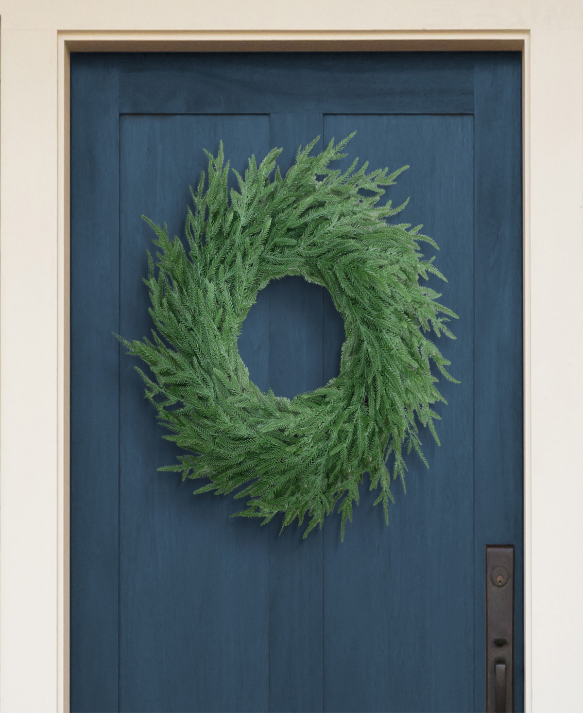 Puleo 24" Soft Unlit Artificial Christmas Wreath In Green