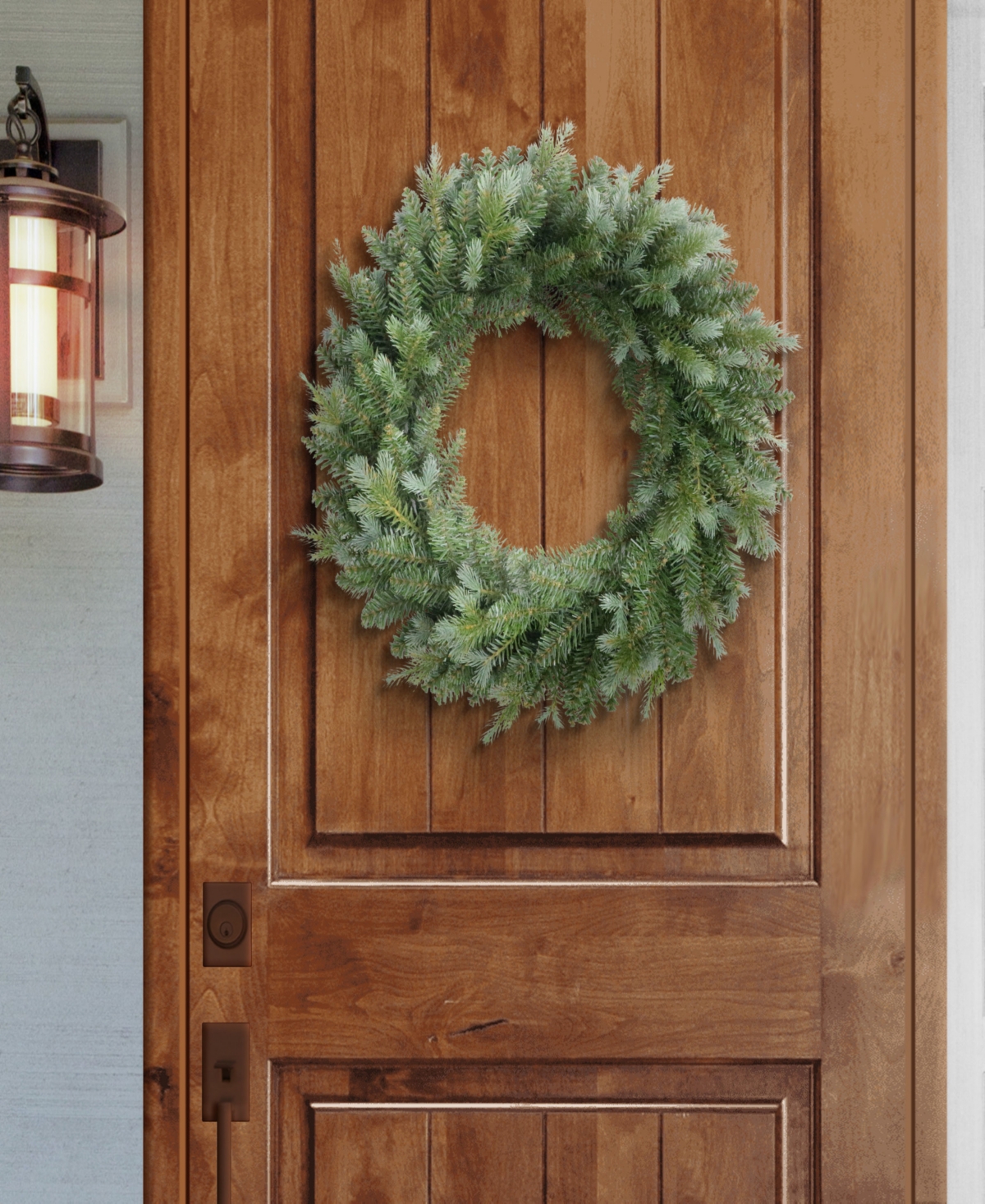 Puleo 24" Linden Fir Artificial Christmas Wreath In Green