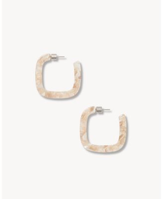 Machete Midi Square Hoops - Chiffon 45$