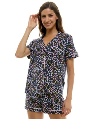 Women's Printed Top and Shorts Set
