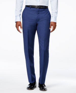 Calvin Klein X-Fit Blue Solid Slim Fit Pants