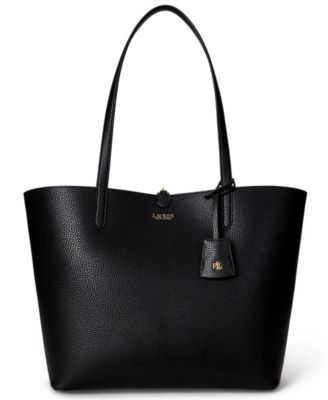 Faux-Leather Reversible Tote Bag
