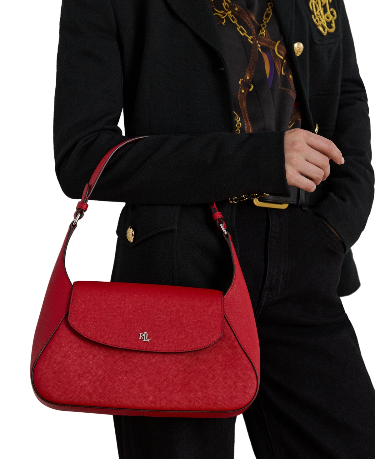 Ralph Lauren Schylar Small Shoulder Bag In Red