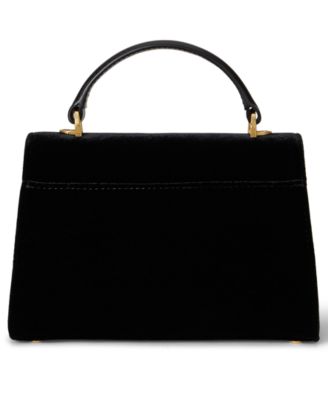 Farrah Small Velvet Satchel Bag