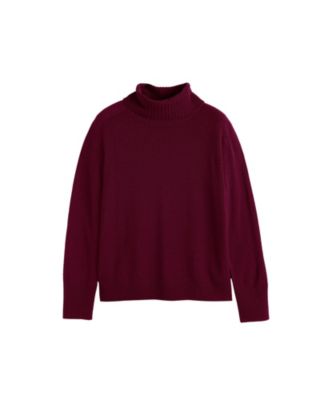Women's Wool-Cashmere Raglan Rollneck Sweater