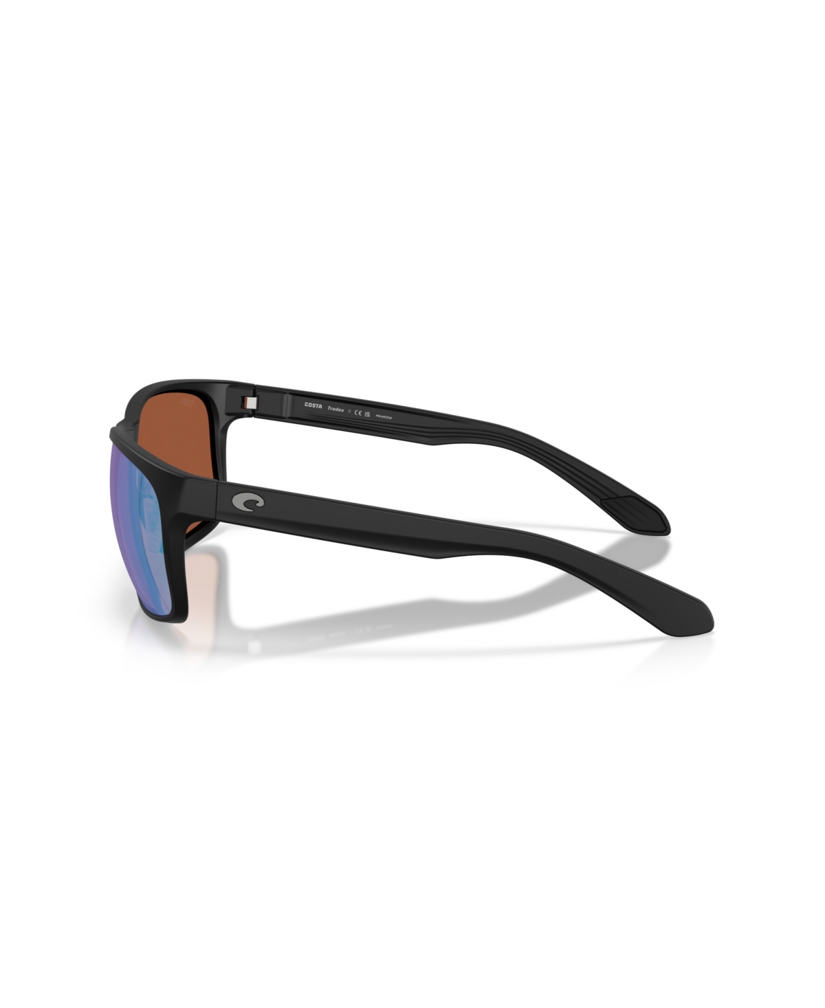 Costa Del Mar Men's Polarized Sunglasses, Trades 6s9128 In Black